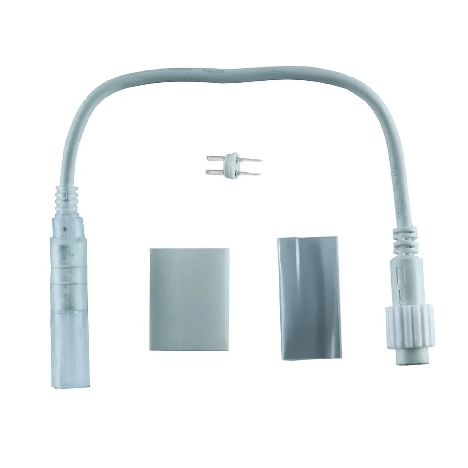 Verbindung zwischen LED-Schlauch und Easy Fix 0,25 m, weiß, männlich, IP44