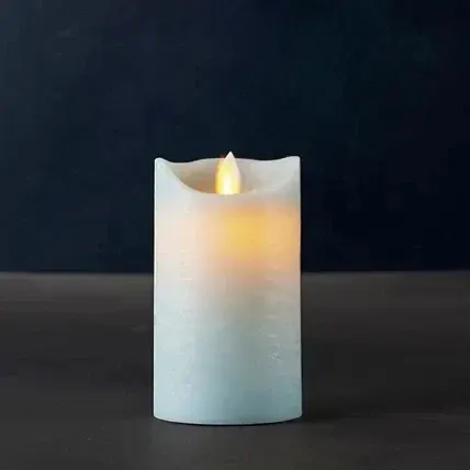 Heruntergeladen Wachs led Kerze Sara exklusiv - 12,5 cm, blau