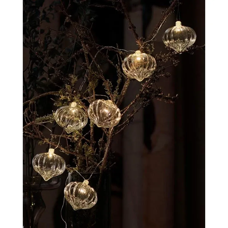 Heruntergeladen - LED-Deko-Lichterkette Glaslaternen, klar, 1,5 m