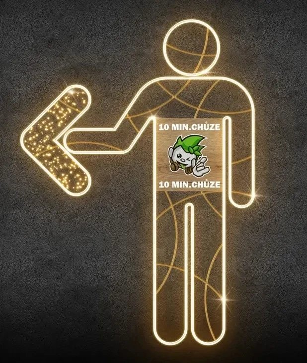 Easy Fix 2D LED-Lichtanzeige, 150 × 210 cm, warmweiß, hängend, 3D-Druck