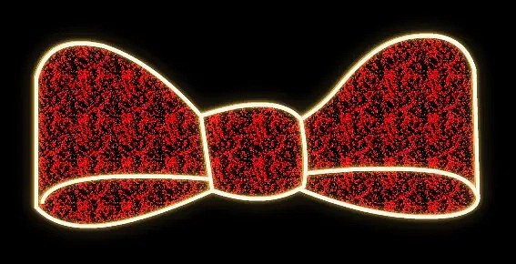 Easy Fix 2D LED-Lichtschleife VI., 74 × 33 × 3 cm, warmweiß, zum Aufhängen, 3D-Druck