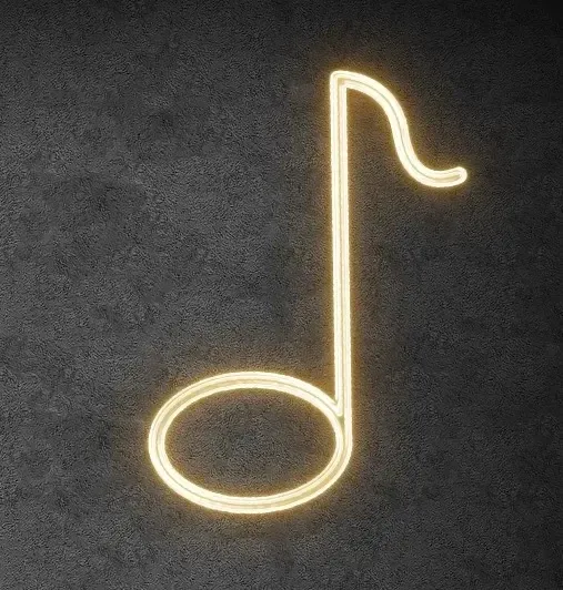 2D-LED-Lichtnote, 80 × 105 cm, warmweiß, stehend, 3D-Druck