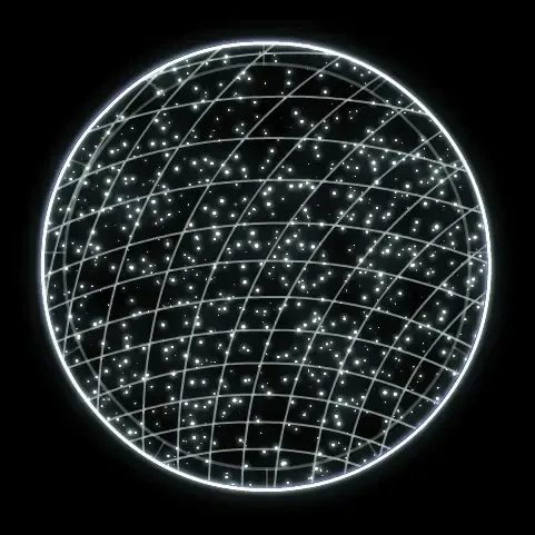 Eco Fix 2D LED Lichtpunkt, 183 × 215 × 99 cm, eisweiß, stehend