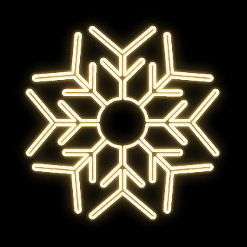 Easy Fix 2D LED-Flutlicht XIII-1, Ø 80 cm, warmweiß, hängend, Aluminium
