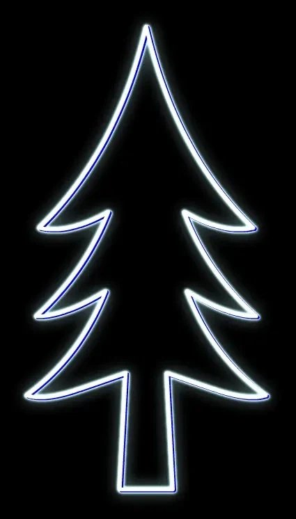 Easy Fix 2D LED-Baumleuchte 120 × 230 cm, eisweiß, hängend, Aluminium