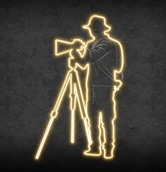 2D-LED-Lichtfotograf, 130 × 210 cm, warmweiß, stehend, 3D-Druck