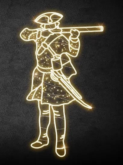 Easy Fix 2D LED-Leuchtträger, 115 × 200 cm, warmweiß, stehend, 3D-Druck