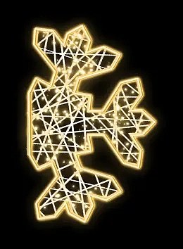 Easy Fix 2D LED Half Flake Light FB, 120 × 80 cm, warmweiß, stehend, Aluminium