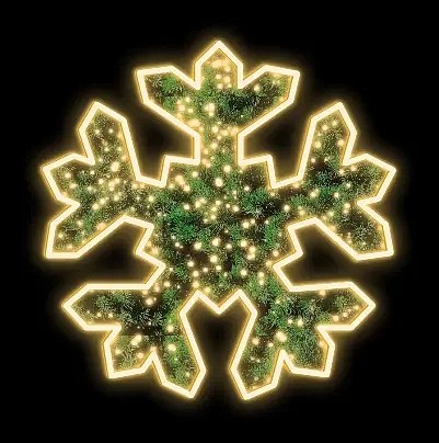 2D LED-Fluter FB-III, hängend, grüner Teppich, Ø 150 cm, warmweiß, Fiberglas