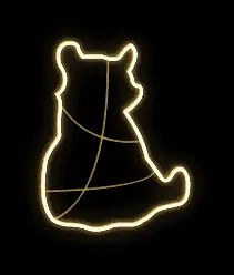 Easy Fix 2D LED-Lichtträger I., 80 × 70 × 40 cm, warmweiß, stehend, 3D-Druck, Aluminium