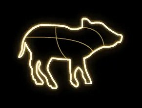 Easy Fix 2D LED-Lichtwähler I., 70 × 95 × 40 cm, warmweiß, stehend, 3D-Druck, Aluminium