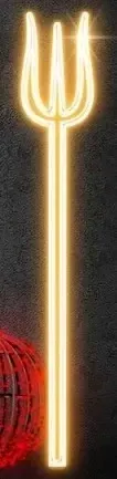 2D LED-Lichtgabel, 26 × 150 cm, warmweiß, stehend, Aluminium