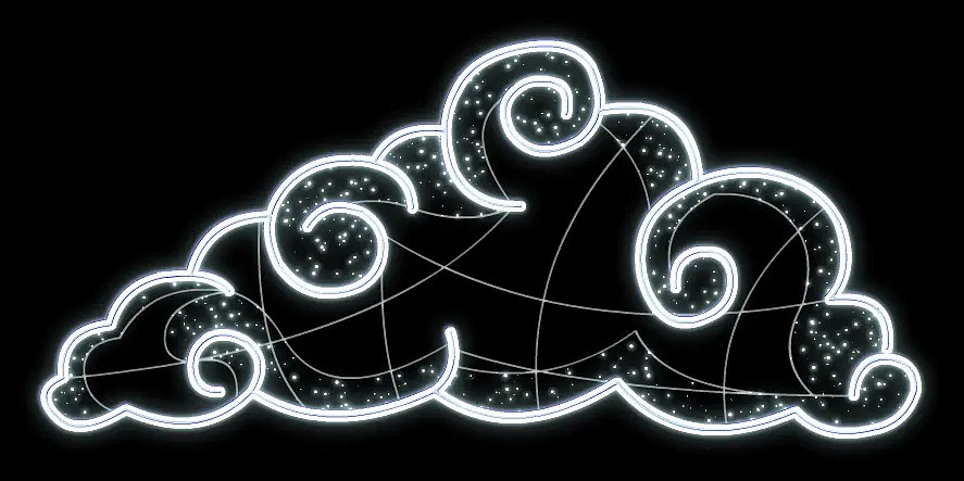 Eco Fix 2D LED-Lichtquaste, 210 × 95 cm, eisweiß, hängend, 3D-Druck, Aluminium