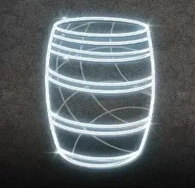 Eco Fix 2D LED-Lichtfass, 74 × 112 × 3 cm, eisweiß, hängend, 3D-Druck, Aluminium
