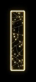 2D-LED-Leuchte Buchstabe I, 40 × 120 cm, warmweiß, 36 V, 22 W, 5 kg, 5 Teile