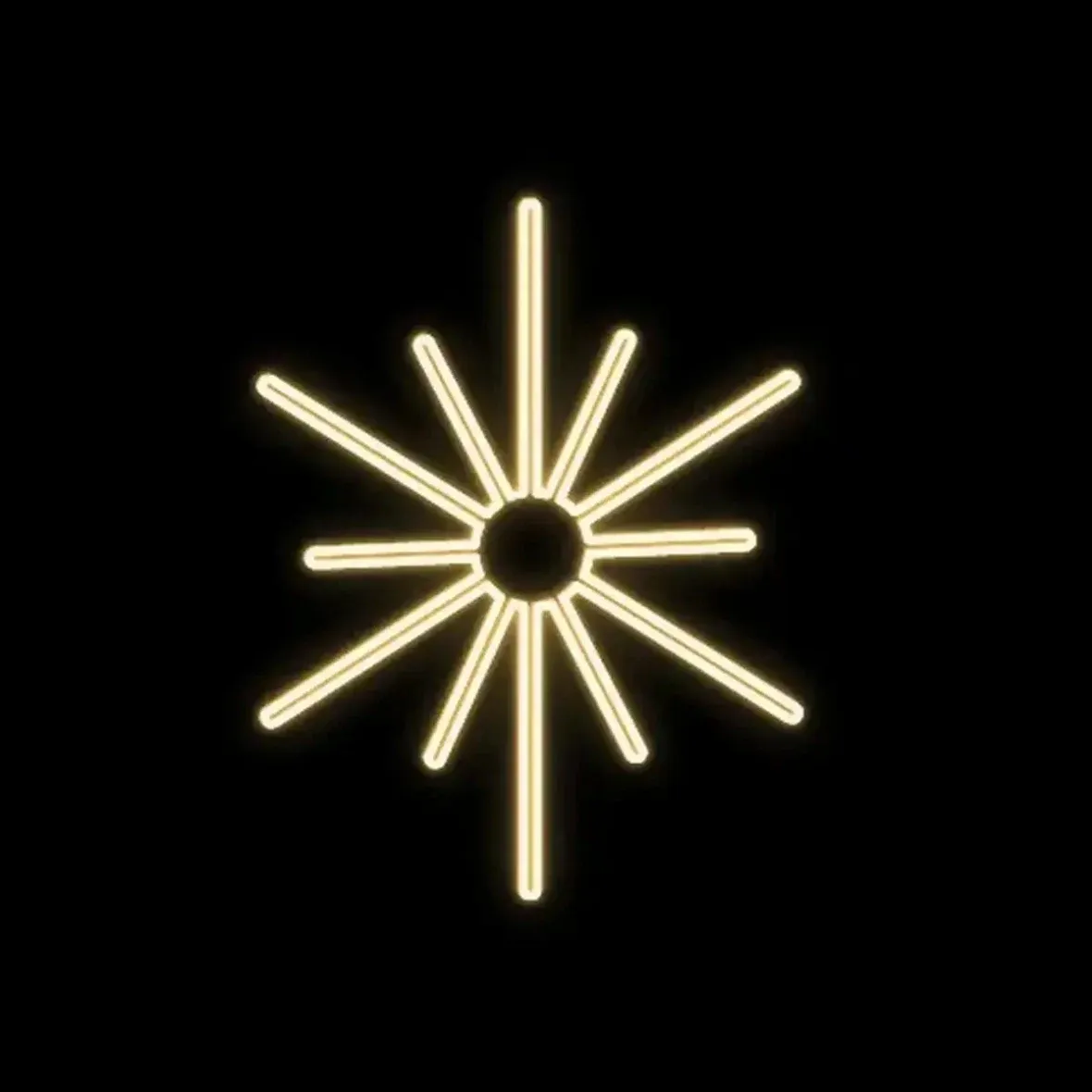 Easy Fix 2D LED-Sternleuchte XIV, Ø 80 cm, warmweiß, hängend, Aluminium