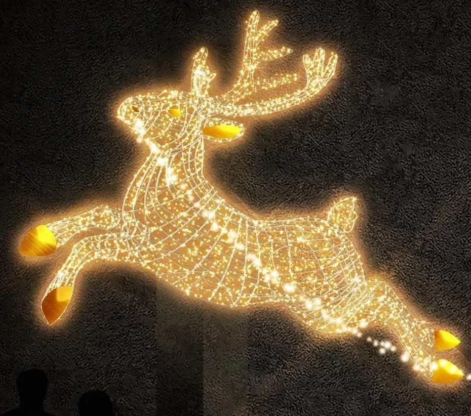 Eco Fix 3D LED-Leuchtrentier, 270 × 180 × 115 cm, warmweiß, Aluminium