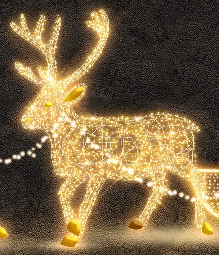 Eco Fix 3D LED-Leuchtrentier, 295 × 350 cm, warmweiß, Aluminium