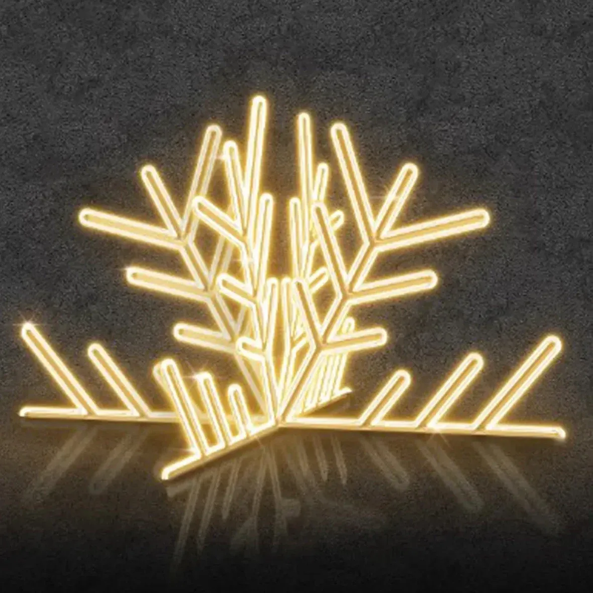 Easy Fix 3D LED-Halbschalenleuchte, 300 × 155 × 300 cm, warmweiß, Aluminium