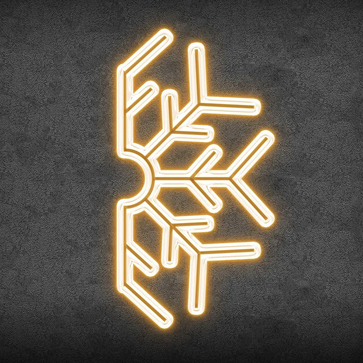 2D LED-Halbflockenleuchte VI., hängend, 100 × 50 cm, warmweiß, Aluminium
