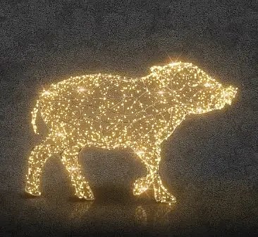 Eco Fix 3D LED Light Selector, 155 × 110 × 50 cm, warmweiß, Aluminium