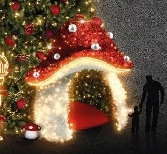 Easy Fix 3D LED-Halbleuchte, Eingang, Ø 400 cm, warmweiß, Aluminium