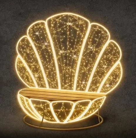 3D-LED-Bank, 155 × 175 × 140 cm, warmweiß, 36 V, 55,9 W, 25 kg, 2 Teile