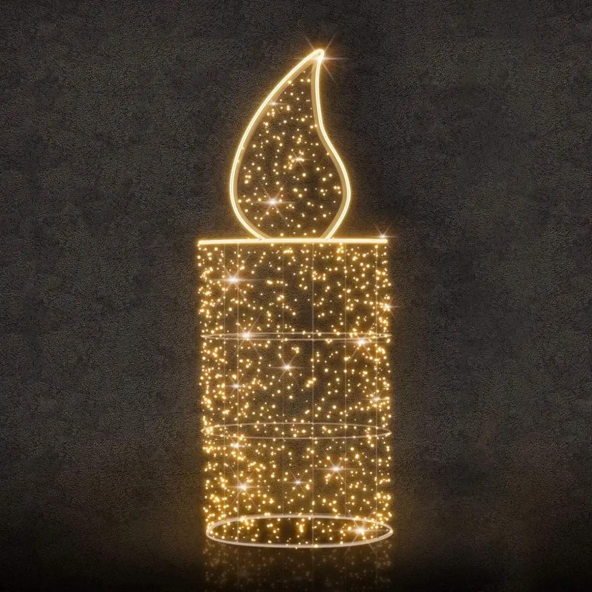 3D-LED-Lichtkerze Twinkly RGB, 70 × 214 × 70 cm, 24 V, 8 kg, 1 Teil