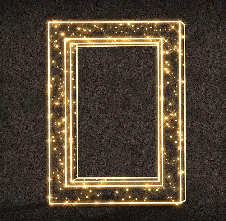 3D-LED-Leuchtstuhlgestell, 120 × 160 × 50 cm, warmweiß, 230 V, 28 kg, 1 Stück