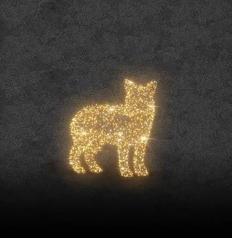 Eco Fix 2D LED-Lichtwolf cub 130 cm, warmweiß, Aluminium