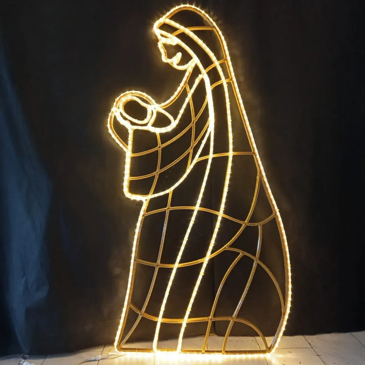Eco Fix 2D LED-Lichtdekor, Marie, 108 × 202 × 4 cm, warmweiß, hängend, 3D-Druck