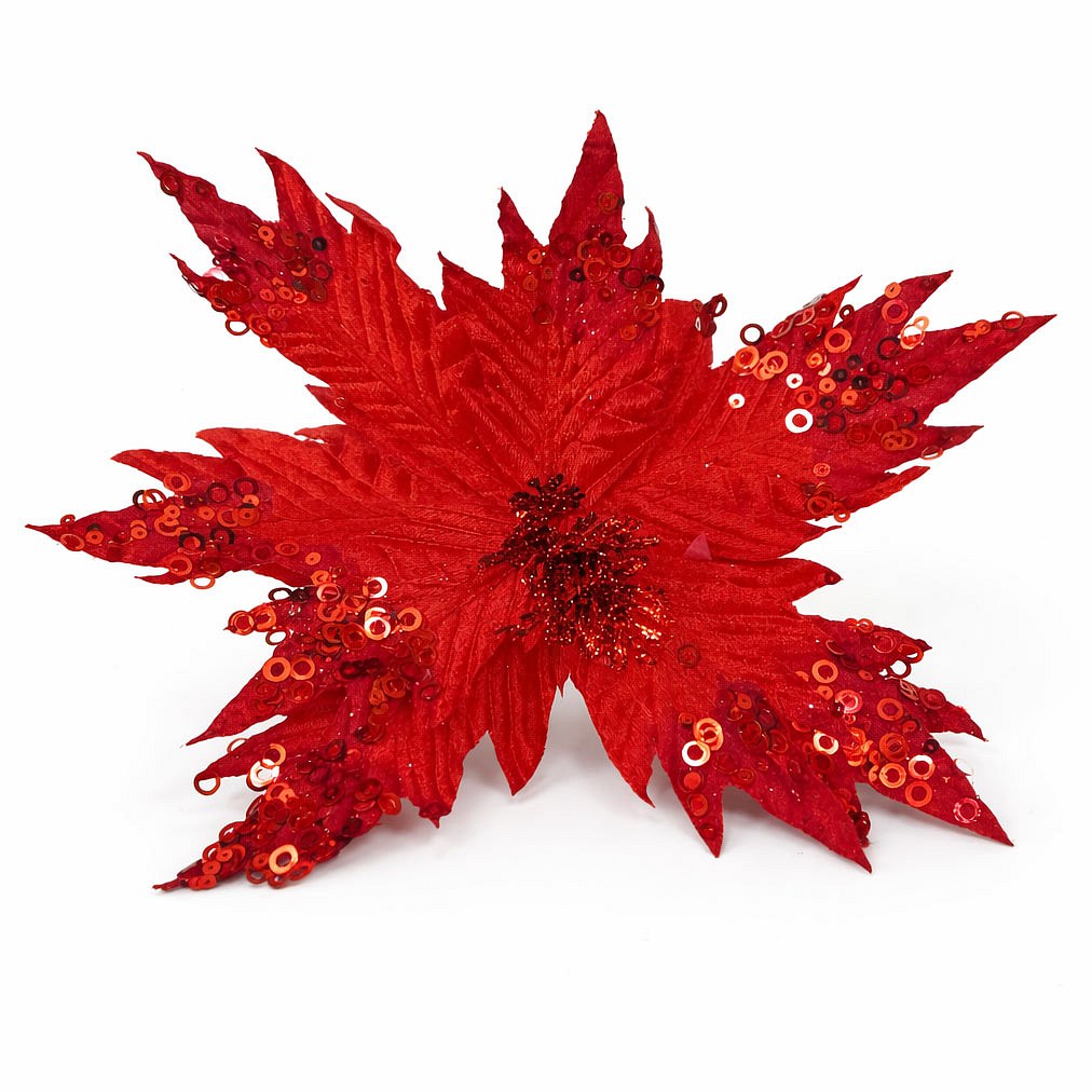 Künstliche Blumendekoration, 30 × 23 cm, rot