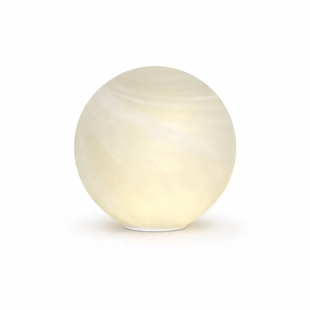 Heruntergeladene 3D-LED-Leuchtkugel Odina, weiß, matt, 20 cm, innen