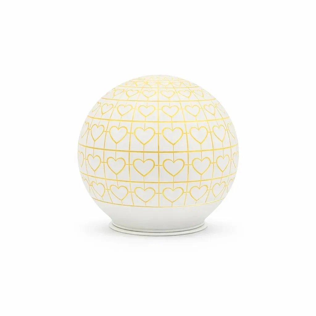 Heruntergeladen - 3D-LED-Leuchtkugel, Glas, Herzdekor, 12cm, innen