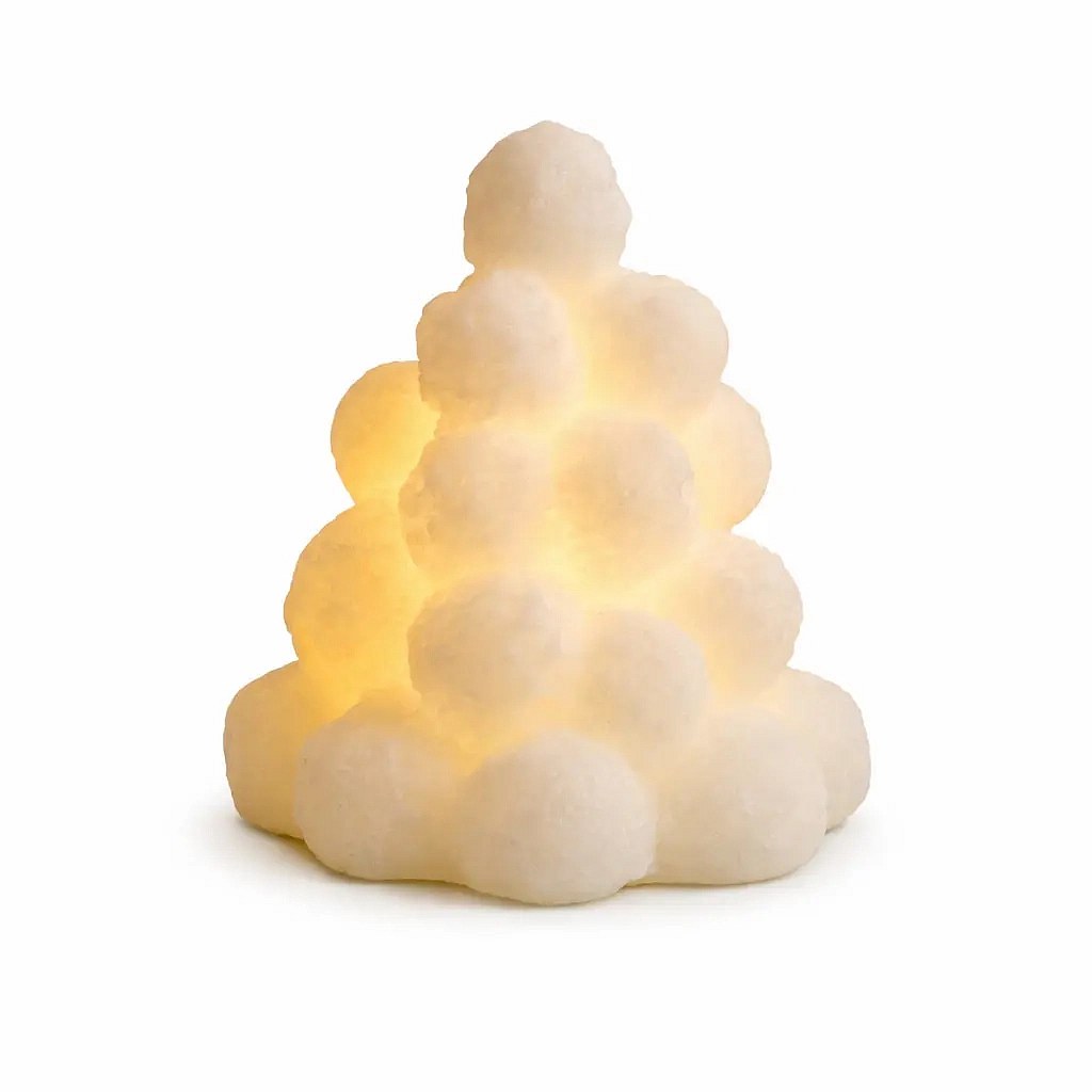LED-Kerze aus echtem Wachs, weiß, Höhe 13 cm, Ø 11,8 cm, 2× AA