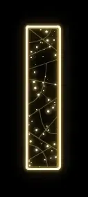 Eco Fix 2D LED-Leuchte Buchstabe I, Höhe 115 cm, warmweiß, hängend