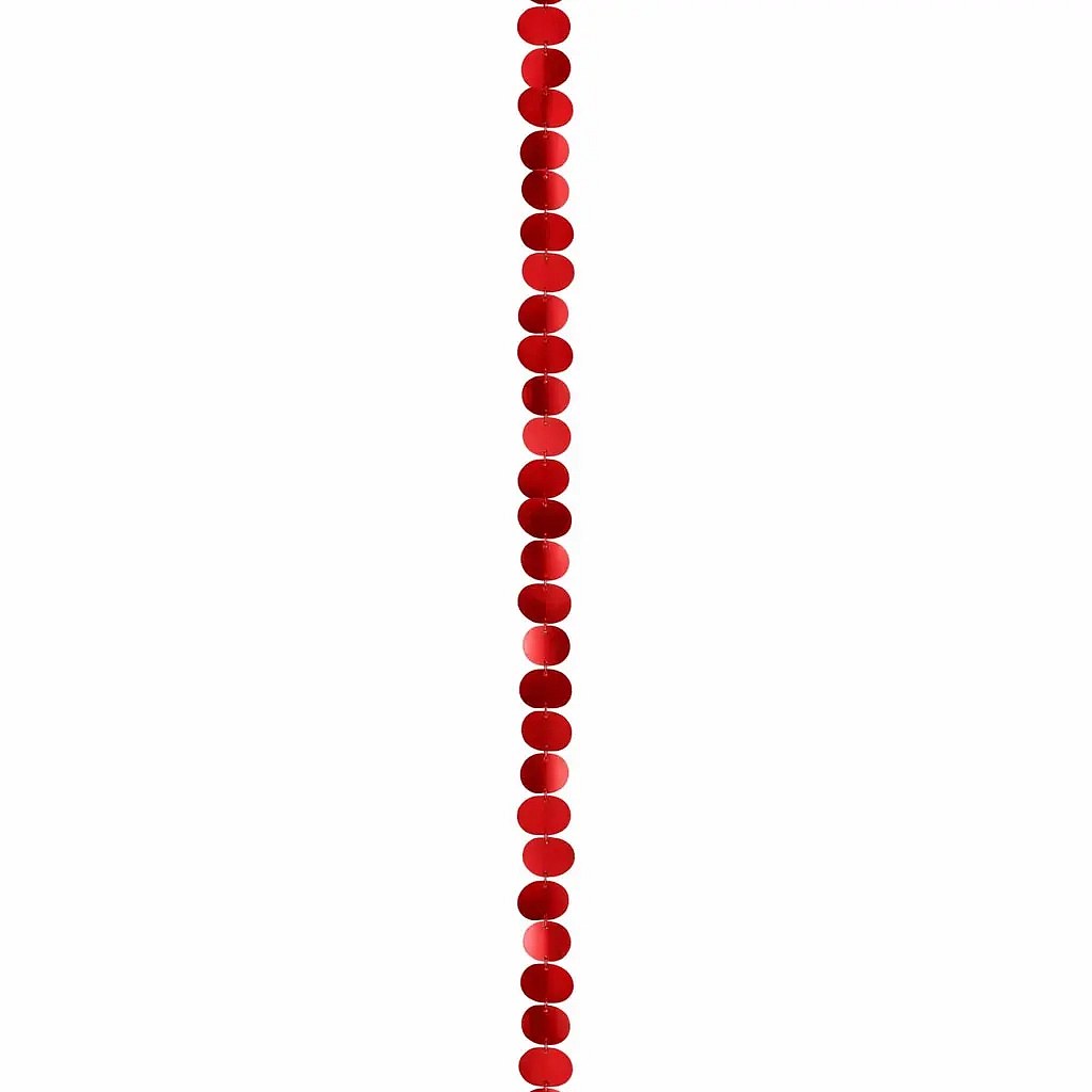 3D-Girlande Geburtstag rot 500 × 5 cm