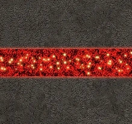 Easy Fix 2D LED-Lichtband für Schleife DZX11192WS5, 300 × 100 cm, warmweiß, hängend, roter Teppich