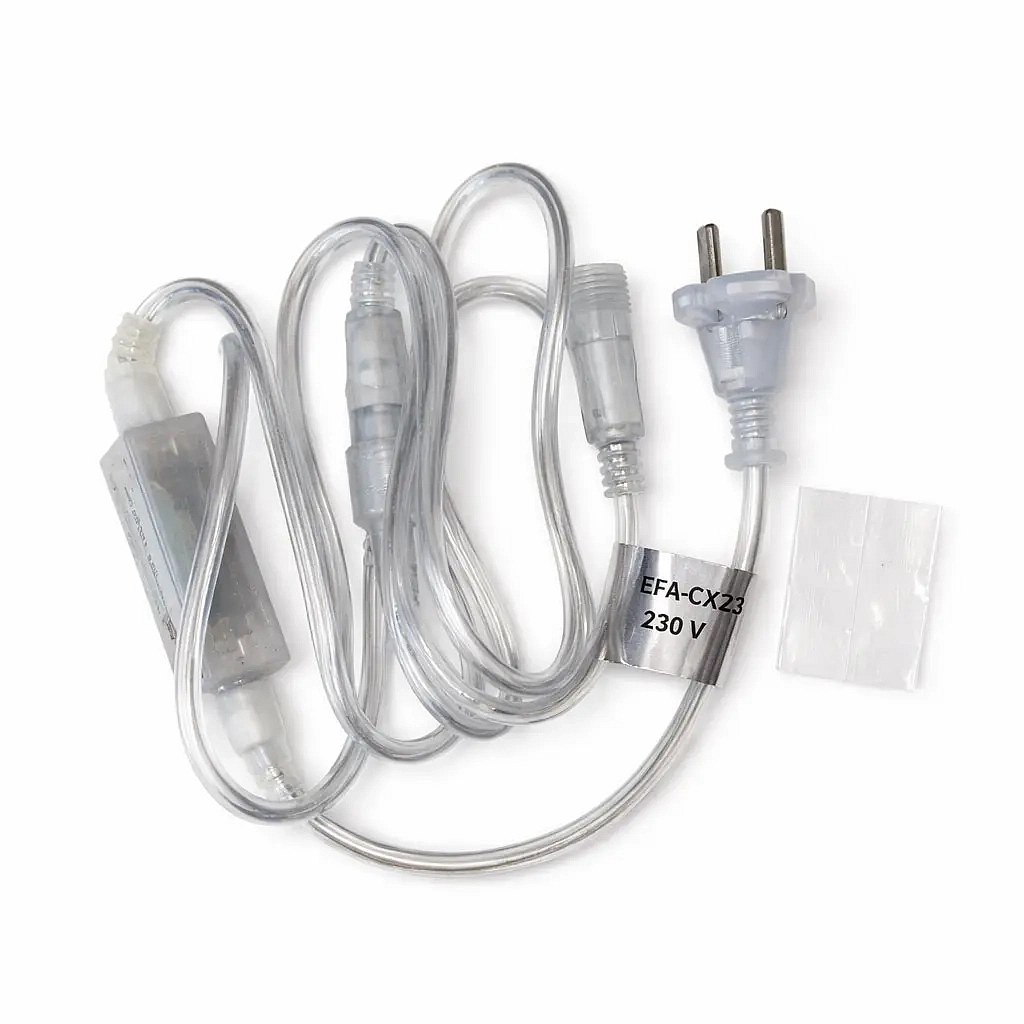 Easy Fix Quellkabel mit trennbarer AC/DC-Brücke, transparentes Kabel IP20 innen, 230 V