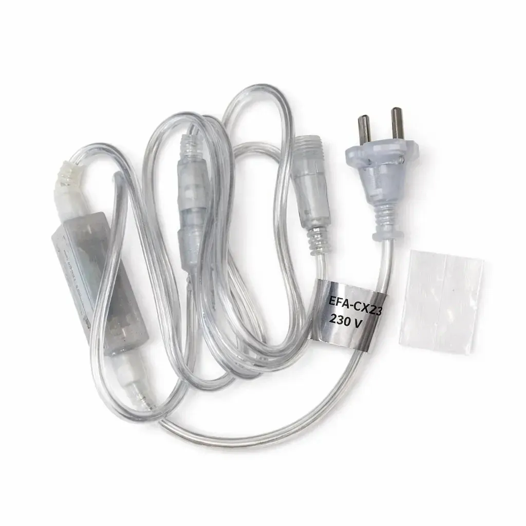 Easy Fix Quellkabel mit trennbarer AC/DC-Brücke, transparentes Kabel IP20 innen, 230 V