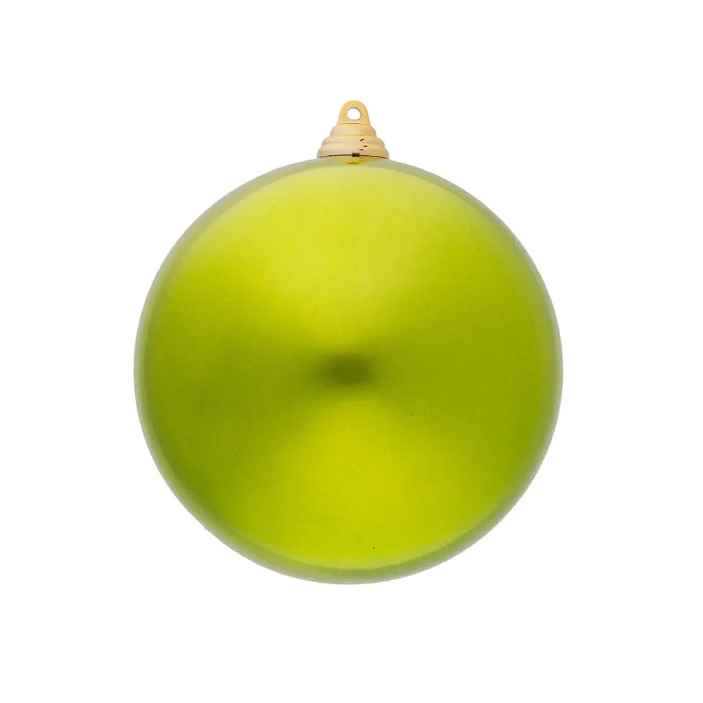 Weihnachtsschmuck grün glänzend 15 cm Kunststoffkugel