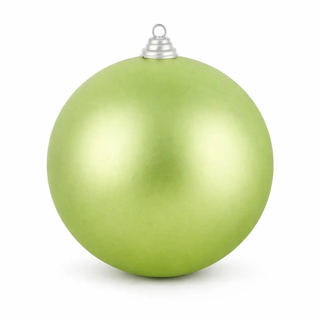 Großer Weihnachtsschmuck 40 cm Kunststoffkugel grün matt