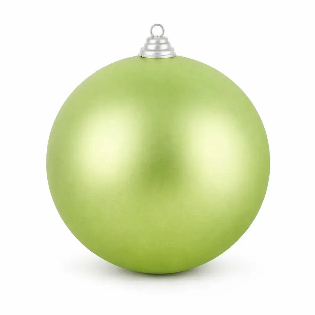 Großer Weihnachtsschmuck 40 cm Kunststoffkugel grün matt