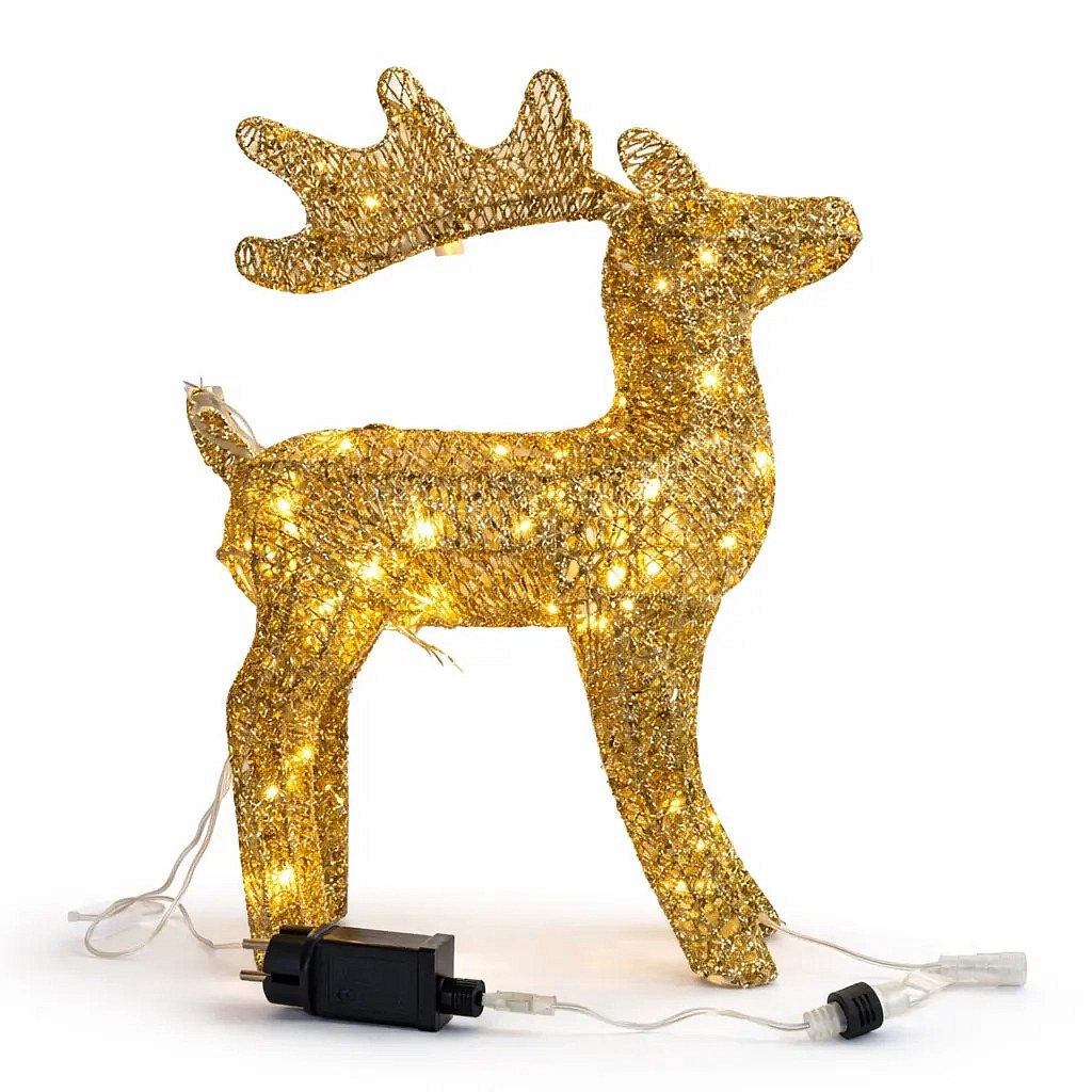 3D LED-Hirschleuchte 40 cm, warmweiß, IP44 für den Außenbereich