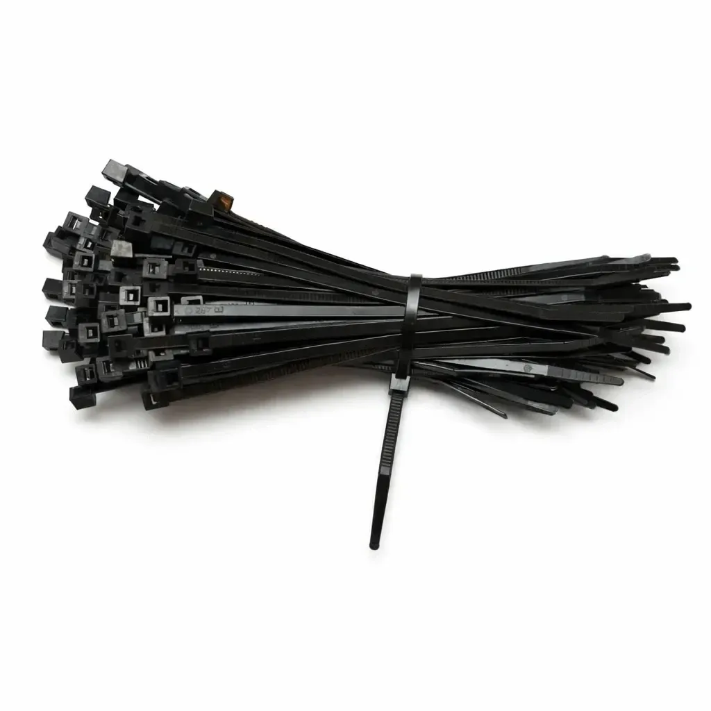 Kunststoffumreifungsbänder 3,6 mm × 20 cm schwarz, Satz zu 100 Stück
