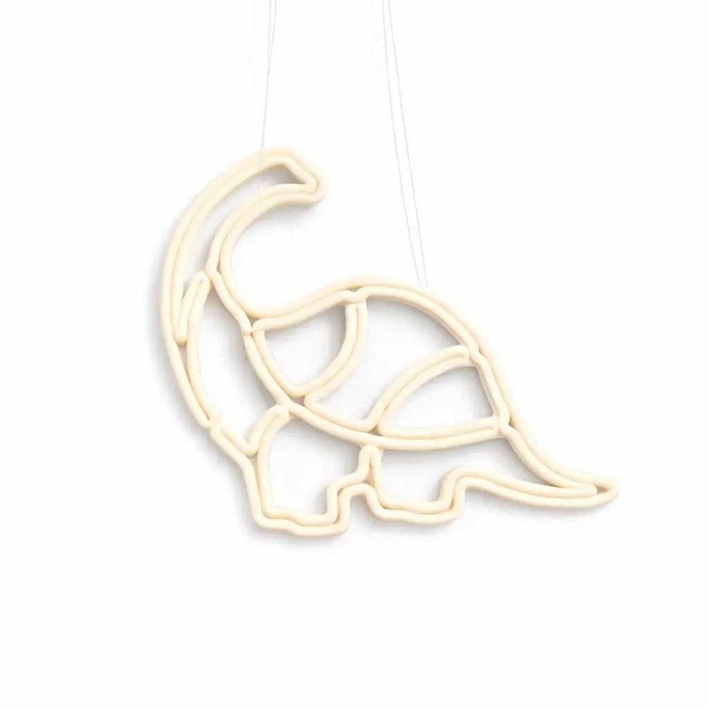 ECOprint Weihnachtsschmuck Dinosaurier 30 cm weiß, 3D-Druck, Kunststoff, Outdoor