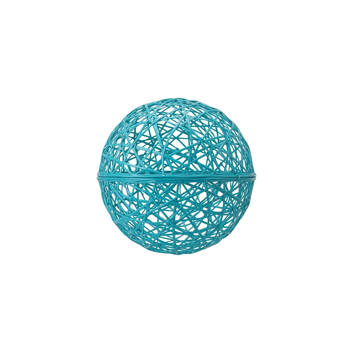 3D-Kugel aus Fiberglas, Durchmesser 25 cm, türkis, nicht beleuchtet