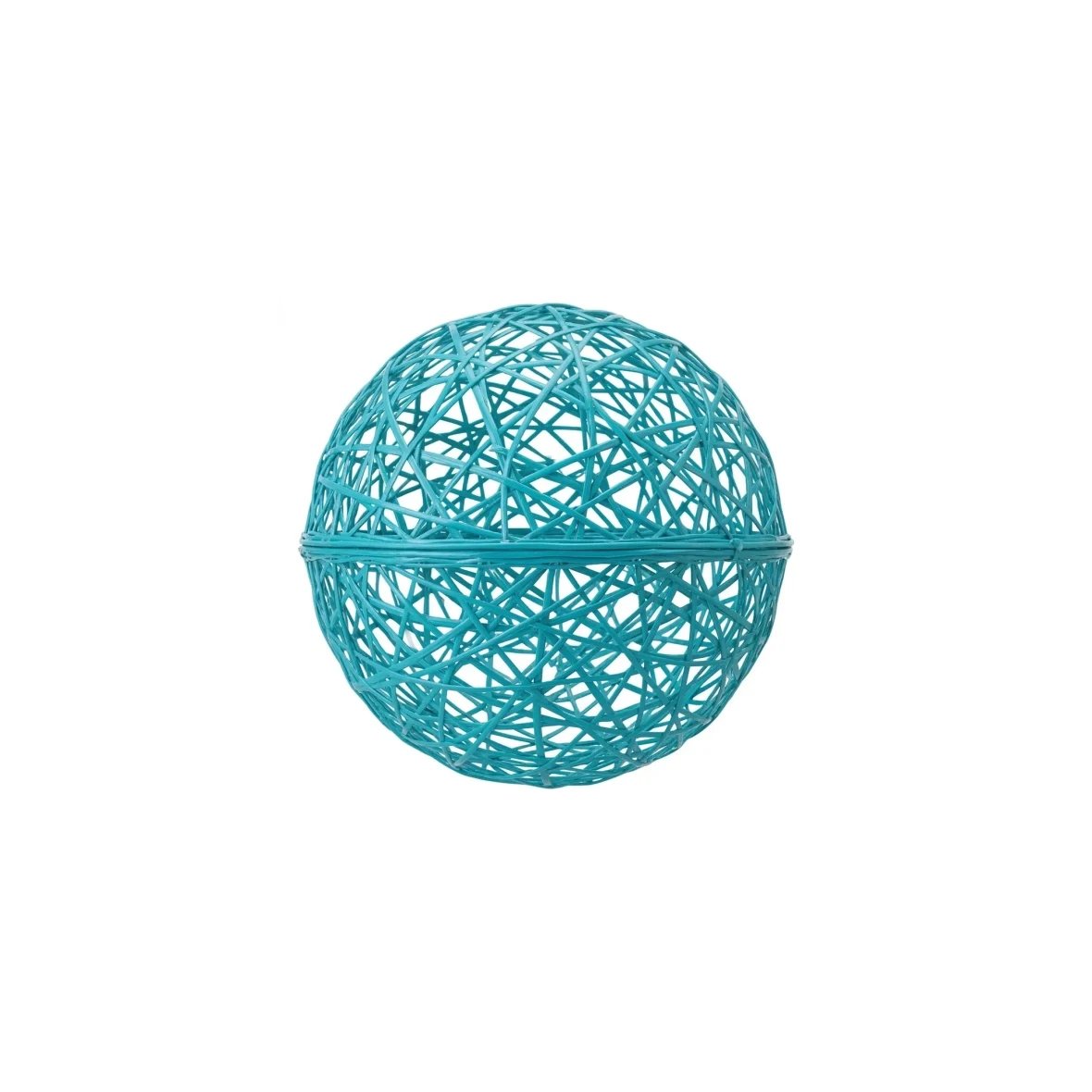 3D-Kugel aus Fiberglas, Durchmesser 25 cm, türkis, nicht beleuchtet