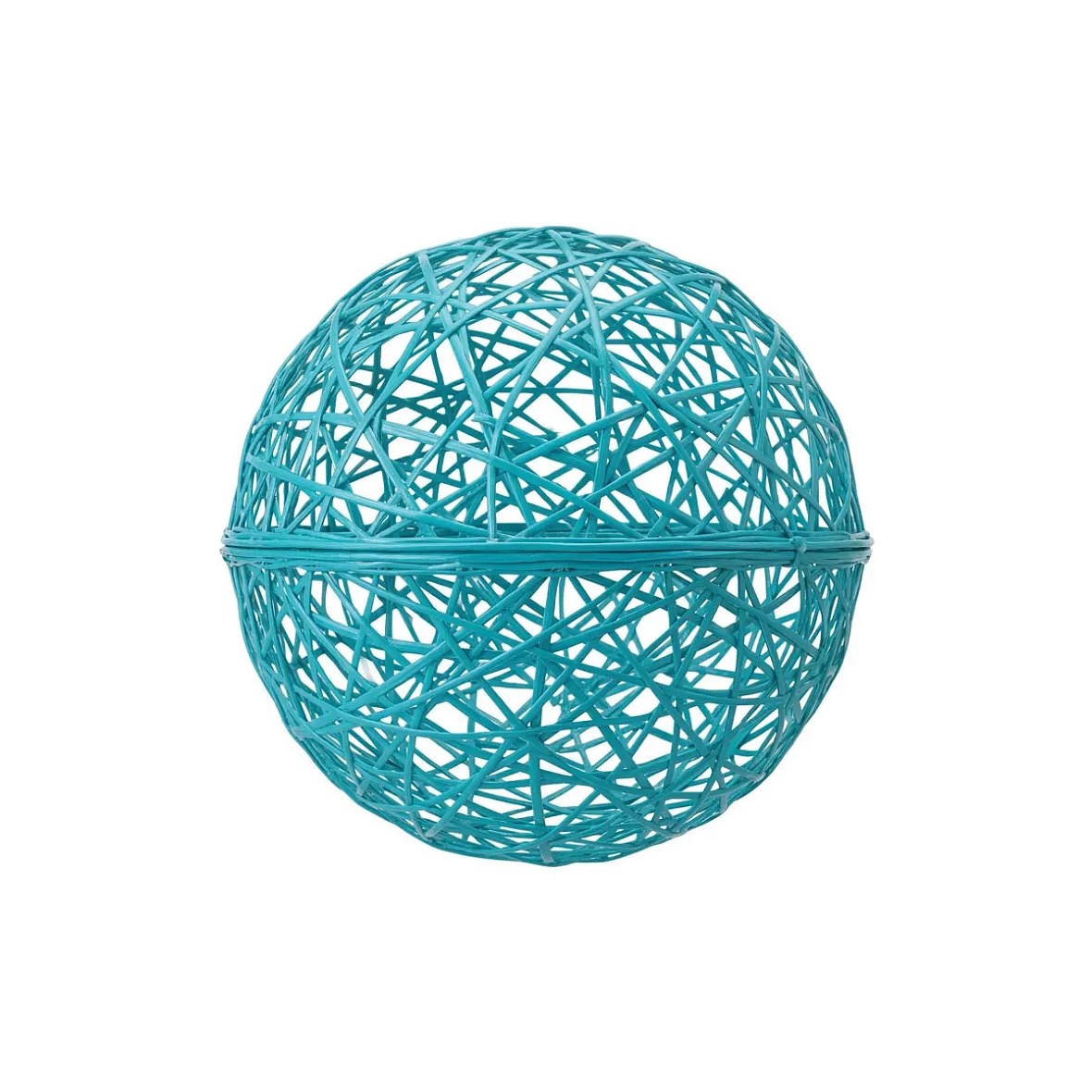 3D-Kugel Fiberglas, 40 cm Durchmesser, türkis, nicht beleuchtet