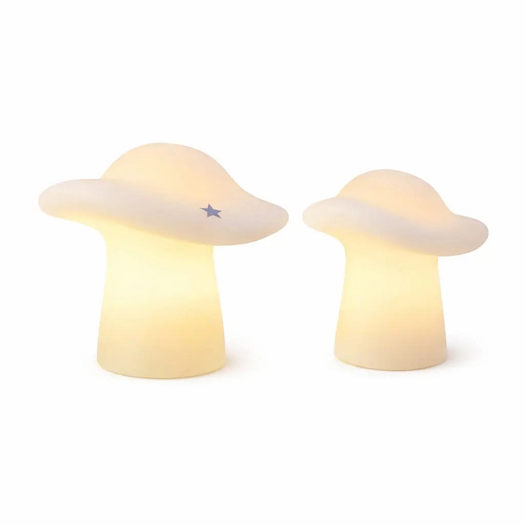 LED-Kerzen aus echtem Wachs für Batteriebetrieb, pilzförmig, weiß, 2er-Set, 10 × 8,5 cm und 12 × 9 cm, CR2032